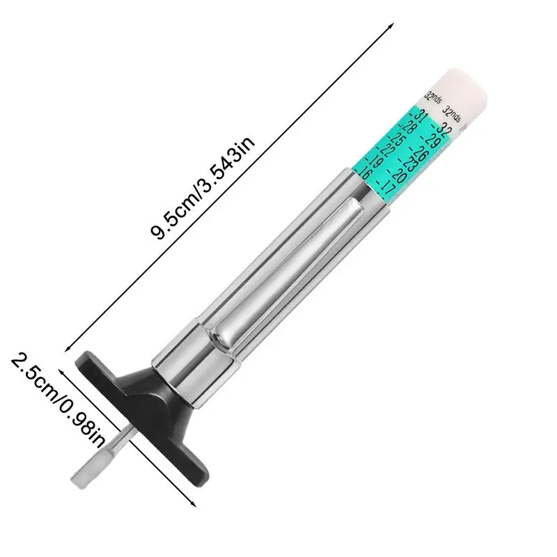 타이어 트레드 깊이 게이지 도구, 재사용 가능 타이어 게이지, 정확한 측정 트레드 깊이 게이지, 자동차 교체 게이지 보장