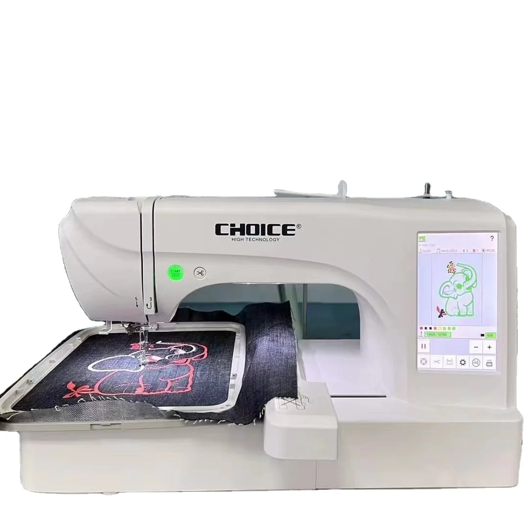 

GC-ES6 Hot Selling Big Touch Screen Multi-Function Sewing And Embroidery Domestic Machine