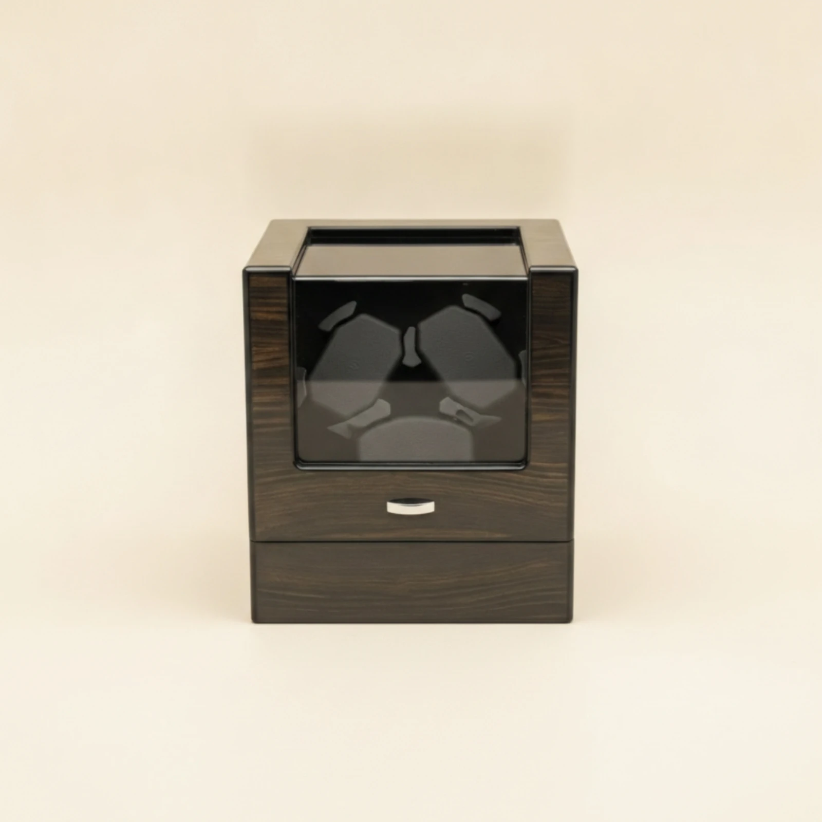 Automatic Watch Winder Box High-Gloss 3-Slot Watch Winder Piano Finish Silent for Desktop, Nightstand
