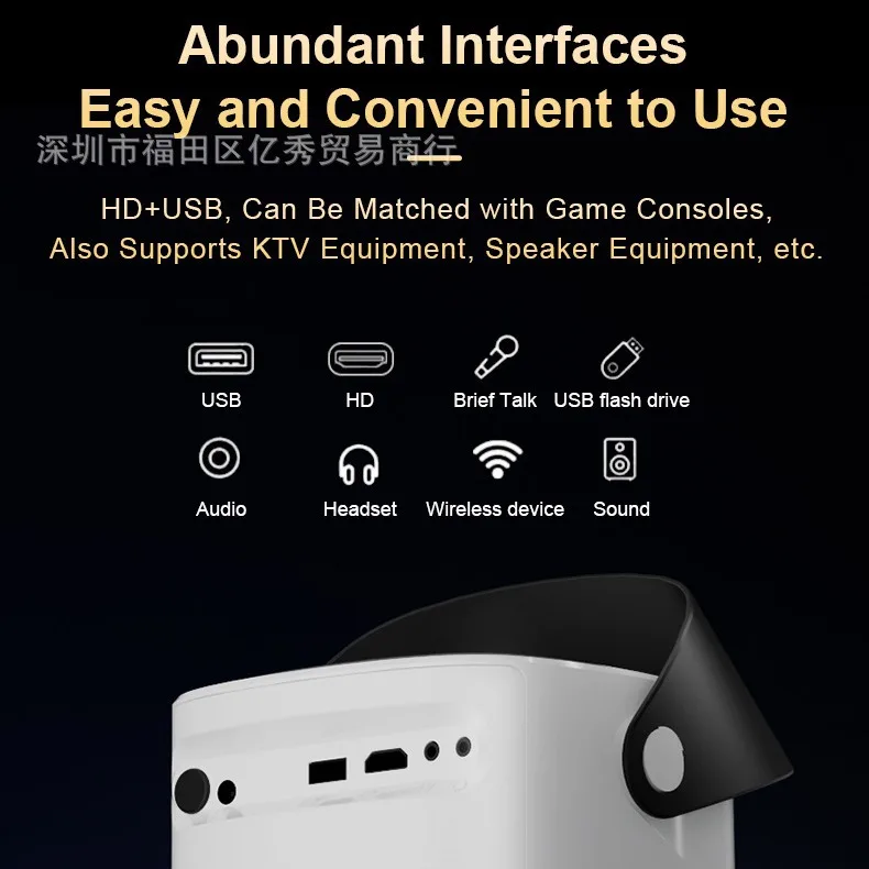 -border TS1 ts2 ts3 ts6 ultra-high definition integrated lift projector home hidden folding mobile phone Wif