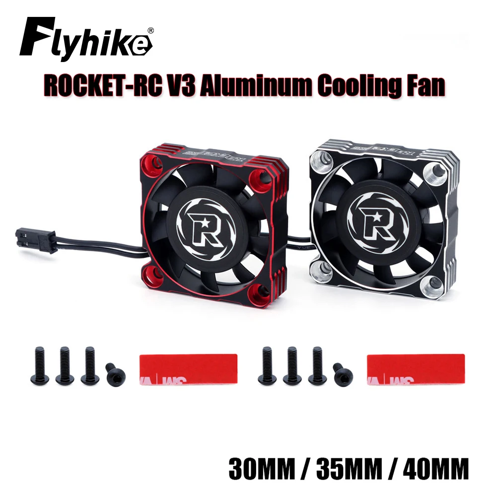 SURPASS Rocket-Rc ventola di raffreddamento in metallo 30mm 35mm 40mm ventola di raffreddamento in alluminio copertura della ventola del dissipatore di calore per auto RC 540/550 motore Brushless