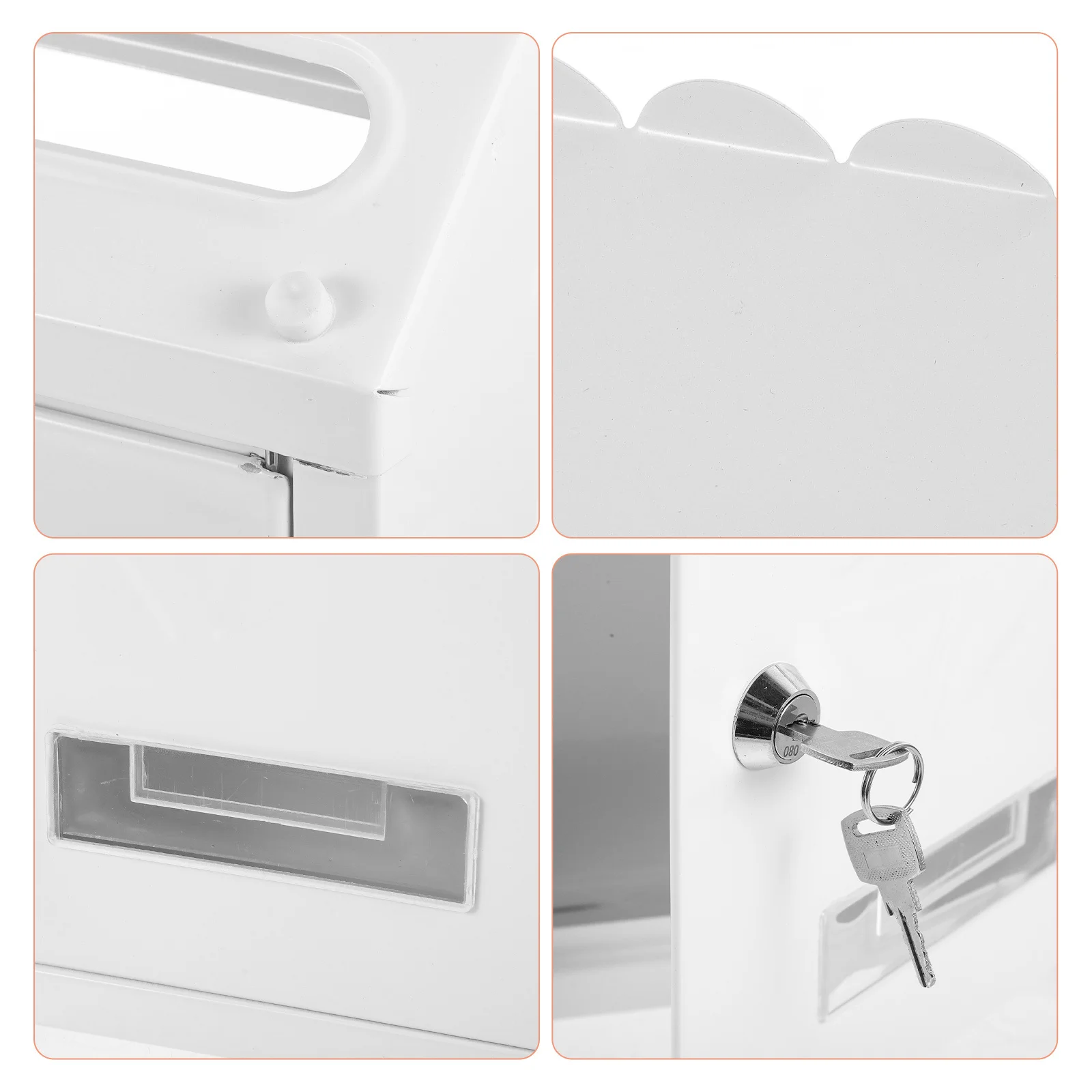 

Design Mailbox Modern Mounted Outdoor Mailboxes for Houses Wall Iron Retro outside