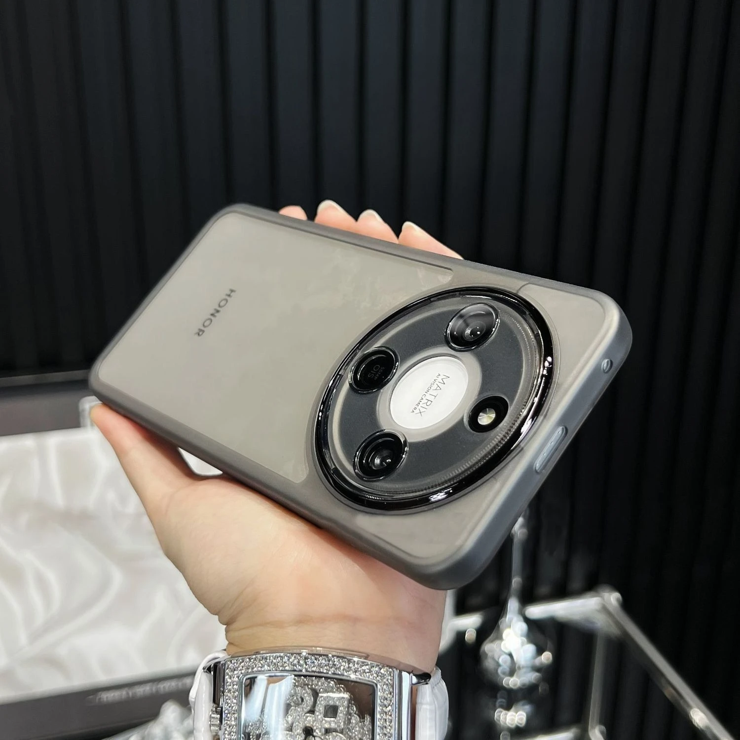 حافظة لهاتف Honor Magic8 Lite X9D X70 غطاء خلفي مغناطيسي من السيليكون الناعم لهاتف Honor Magic 8 Lite حماية الكاميرا Funda