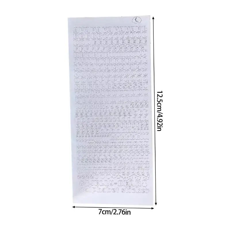 3 feuilles Lettre autocollant Sticker Sticker Scrapbooking Autocollant autocollant coréen Alphabets Sticker pour téléphone D2RC