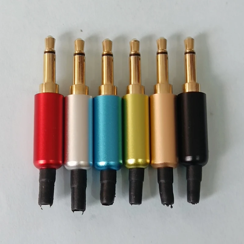 

1PCS 3.5mm Audio Connector 2 Poles Microphone Headphone Audio Adapter Stereo Connector Repair Cable Solder Wire DIY Male Plug