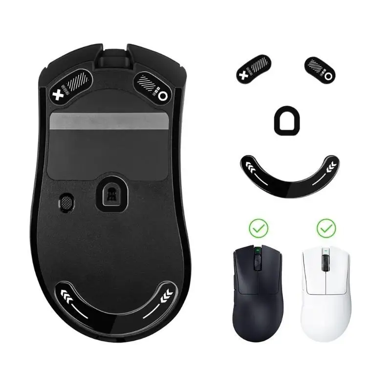 652F Glass Mouse Skates Gaming Mouse Feet Mouse Sticker For DeathAdder 