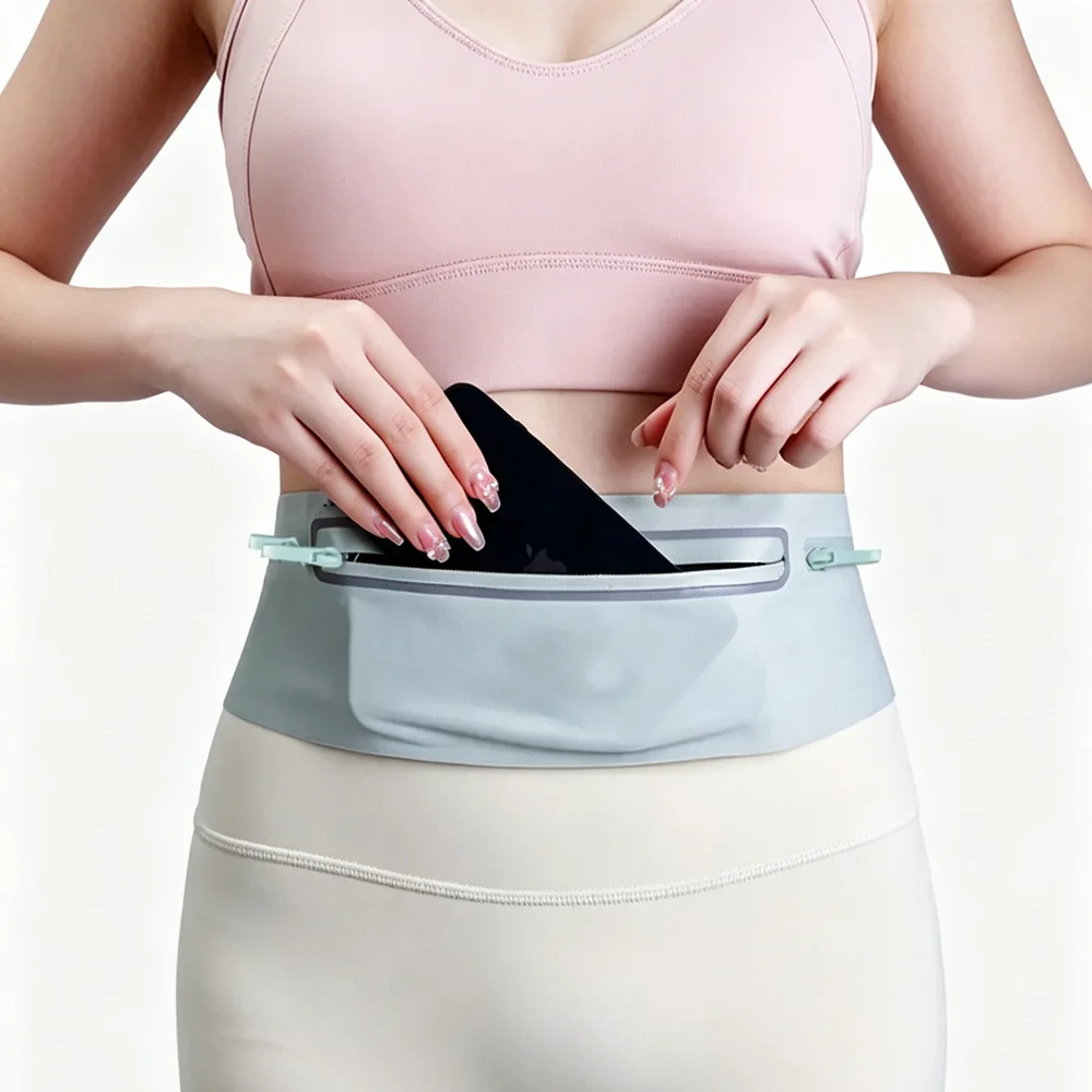 Waterproof Running Waist Pack Adjustable Belt Men Women Slim Running Bags Portable Outsides Jogging Gym Sports Cell Phone Pouch