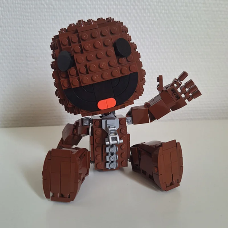 478 Uds. Moc Sackboy modelo adornos bloques de construcción DIY montaje creativo ladrillos juguetes niños educativos regalos de cumpleaños y Navidad