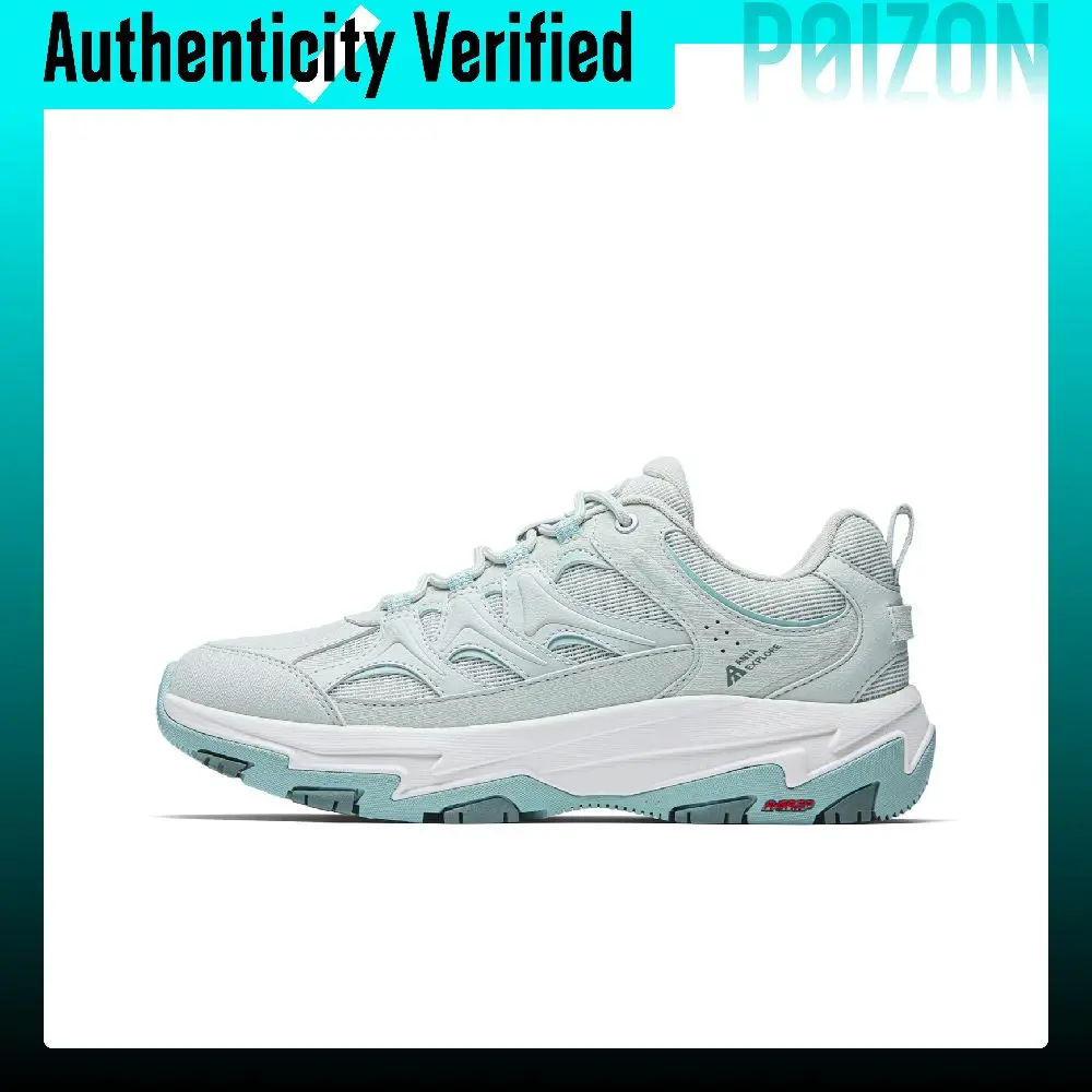 ANTA Mountain Exploration 2 Outdoor Shoes Women's Low-top Warm Cyan Gray/Rain Clear Green 922636684-3