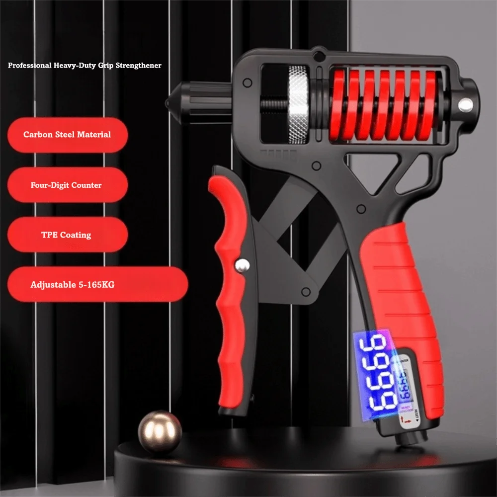 5-165KG Range Hand Grip Strengthener Adjustable Resistance Muscle Enhancement Hand Gripper Rehabilitation Training Nonslip Grip