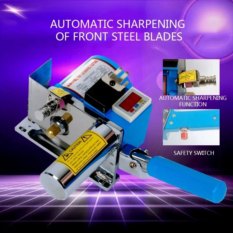 

High Speed Cloth Cutting Machine 220V/180W LCD Counting Cloth Cutting Machine Clothing Electric Scissors Cloth Cutting Machine