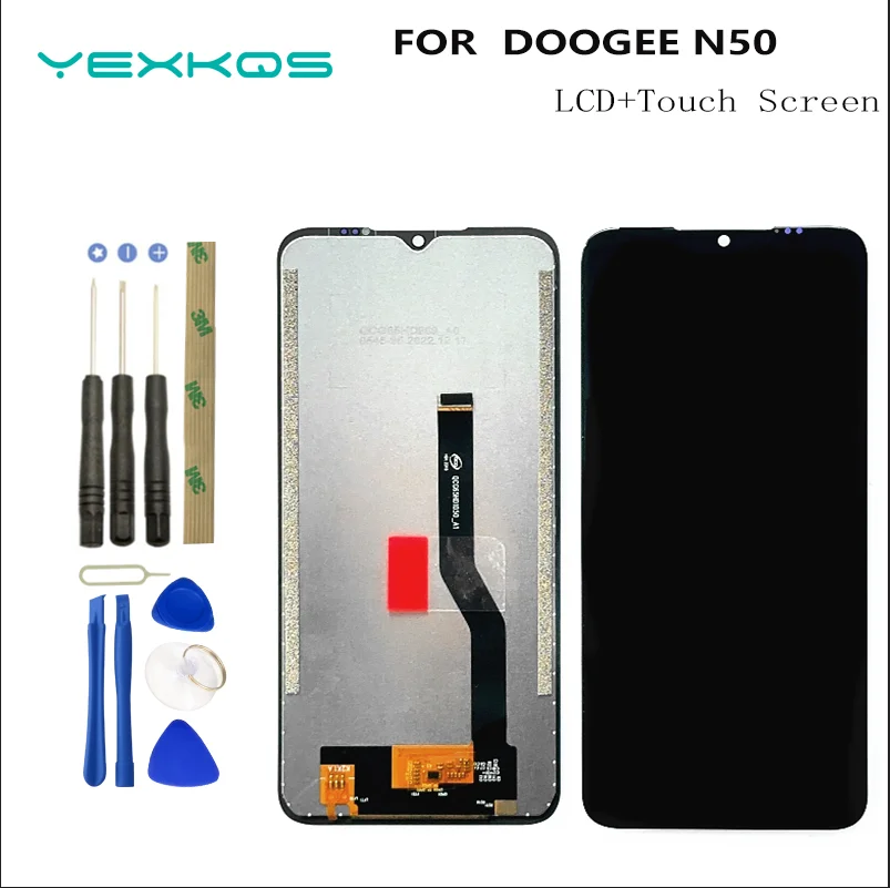 

New Original Doogee N50 LCD Display + Touch Screen Assembly Digitizer For Doogee n50 Tools+3M Adhesive