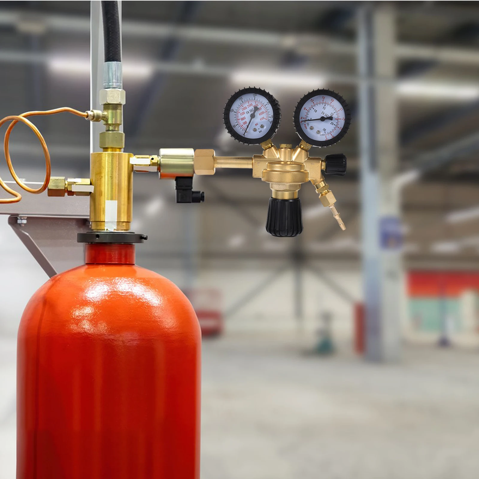 

Argon Arc Welding Machine Pressure Gauge Copper Material European Design Adjustable Reducer Gas Control Safety