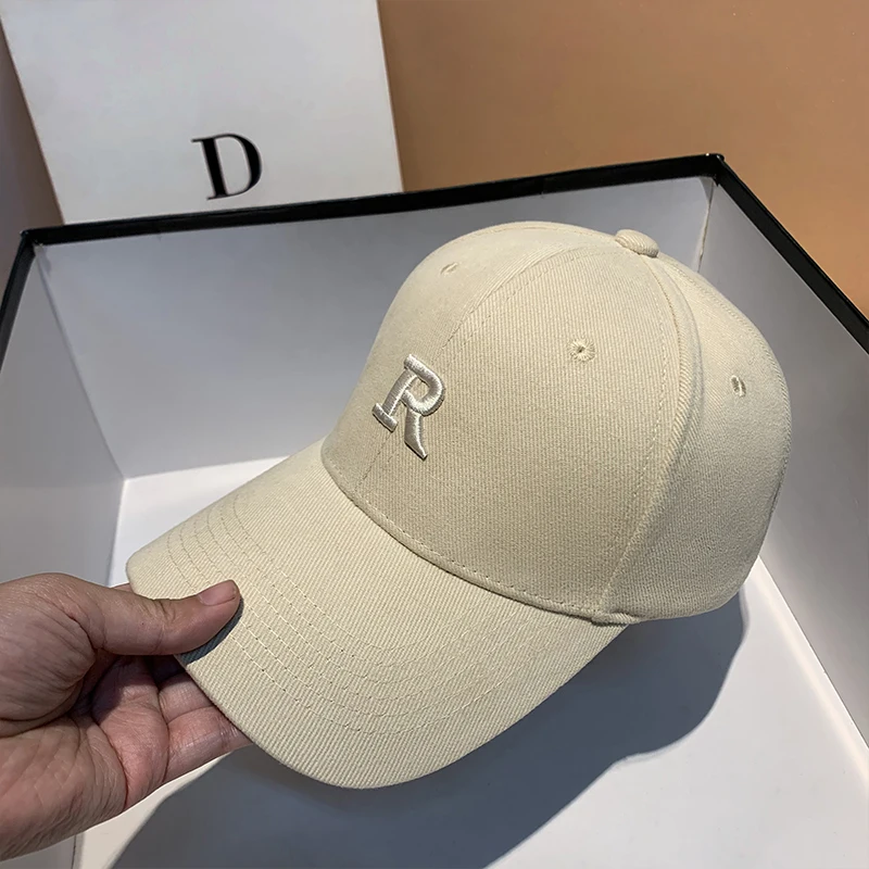 2022 New Baseball Cap for Women and Men Fashion Visors Cap Casual Snapback Hat Letter R Hip Hop Hats Kpop Designer Cap Men