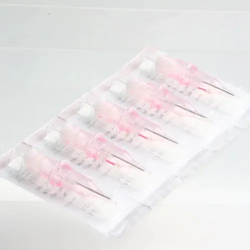Imagen 2 del producto 50 Uds agujas de tatuaje de seguridad profesionales delineador redondo de 0,3 MM esterilizado para cartucho máquina de tatuaje suministros de tatuaje