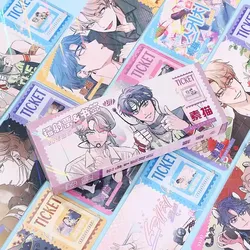 40 Pcs/Set Korean Manwha Paper Bookmark Lee Joobin, Choi Ilkyung Characters Laser Ticket Message Card Fans Gift