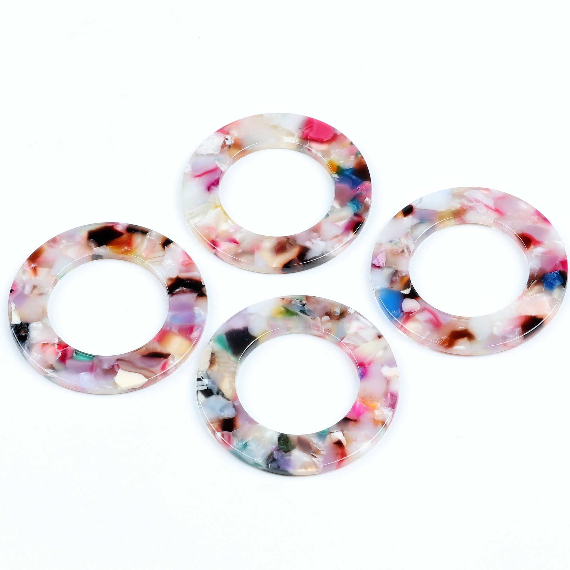 Leopard Print Circle Charm for DIY Jewellery Making