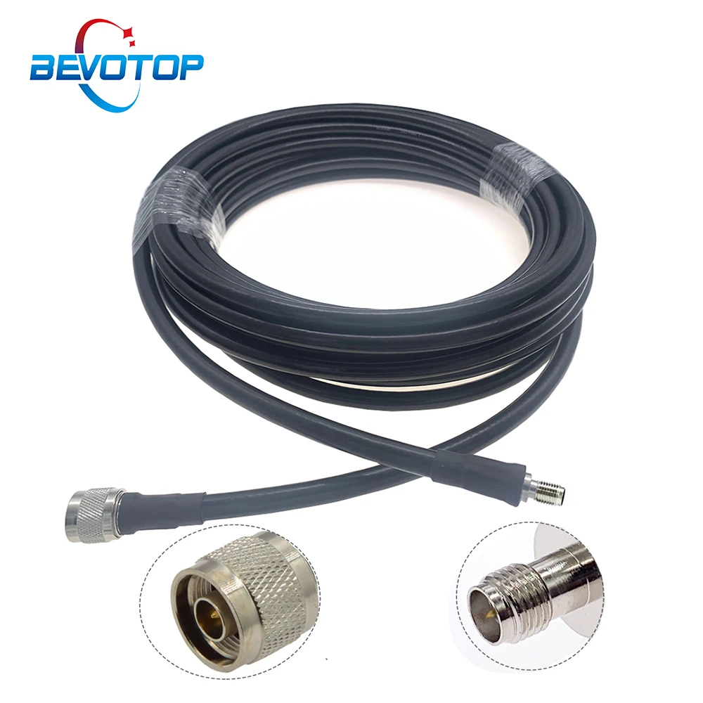 LMR400 Pigtail N macho a RP-SMA hembra 50ohm Cable RF puente de extensión coaxial para amplificador celular 4G LTE amplificador de señal de teléfono
