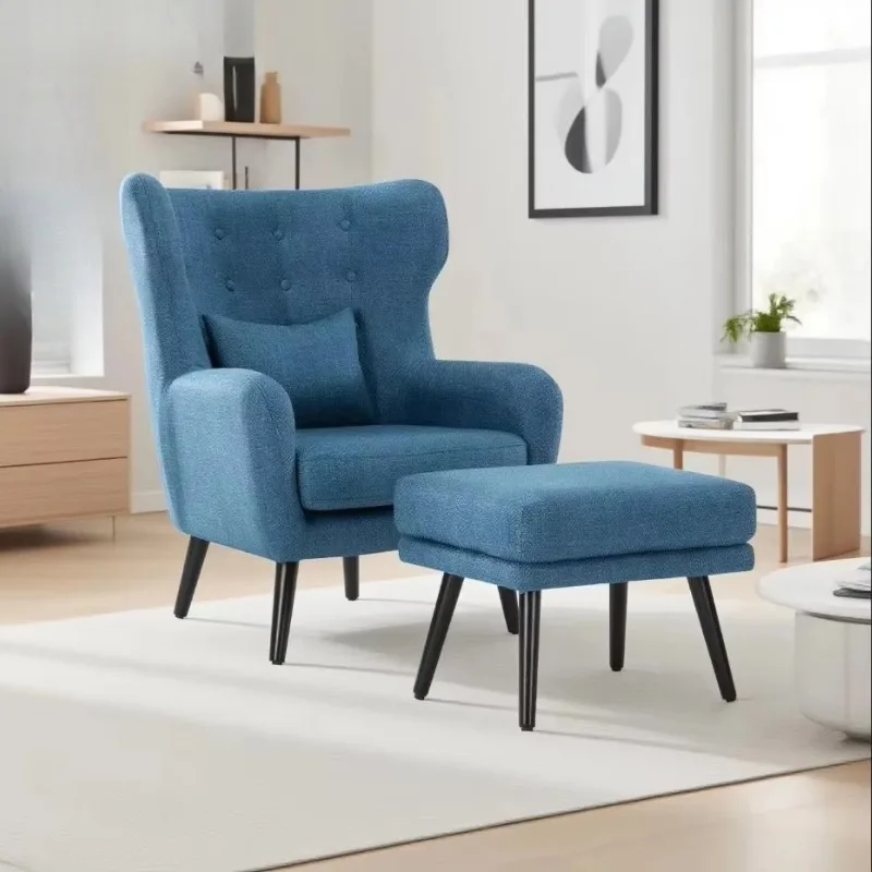 Single Sofa Armchair Set Recliner Living Room Ottoman Lounge Chair Wholesale Home for Hotel