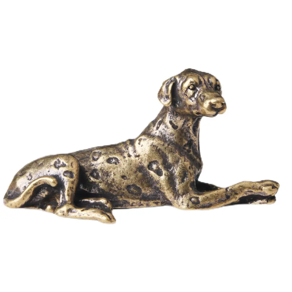 Copper Dog Shaped Paperweight for Calligraphy Painting Desktop Decoration Office Home Study Use Portable Weighted Letter Press