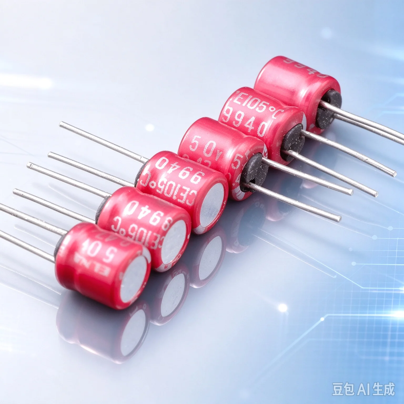 50pcs Premium 0.47UF 50V Audio Coupling Capacitor for ELNA Red Series