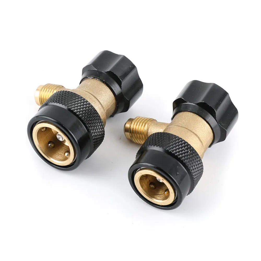 1pc Car Air Conditioning Coupler Car Refrigerant Manifold Connector Car Air Conditioning Connect Adapter Auto Accessories