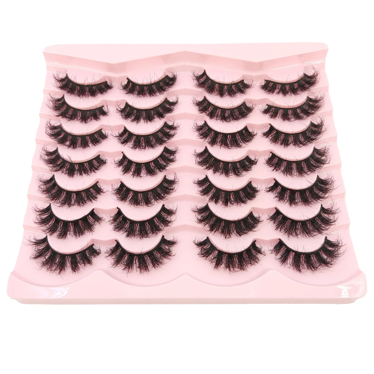 新しい 14 ペアの偽まつげ厚い長いホリデーまつげドラマチックまつげ 3D 偽ミンクまつげ毎日のパーティーに適しています