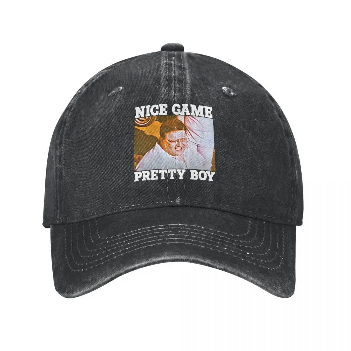 Nice Game Pretty Boy George Costanza Unisex Style Baseball Caps Seinfeld 90s TV Distressed Washed Hats Cap Fashion Outdoor Cap