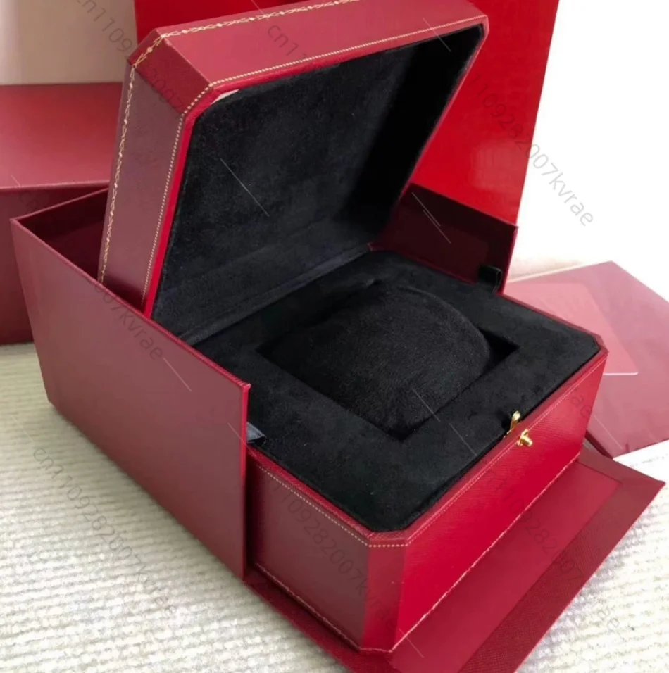 

Red Leather Watch Storage Box Single Slot Watch Display Case