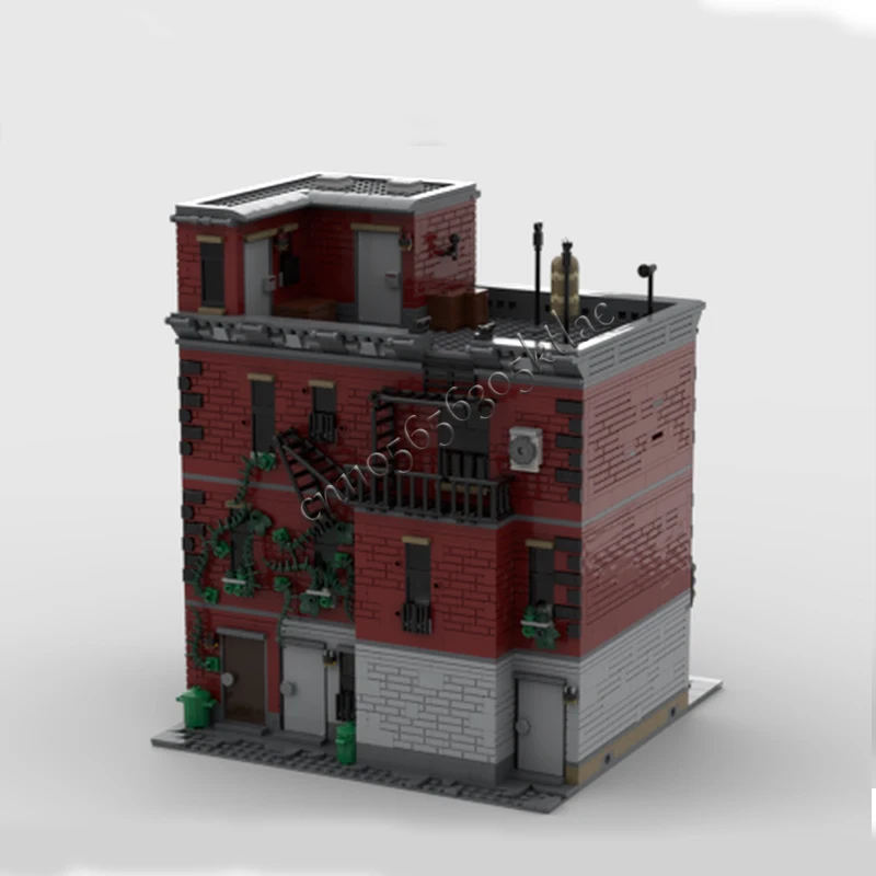 4245 PCS City Engineering Hells Kitchen Modular MOC Customize Modular Building Block Creative Design DIY Birthday Toy Gift
