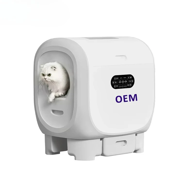 

Smart Automatic Cat Litter Box Manufacturer 101L Large Capacity Plastic with UV Sterilization for Distributors
