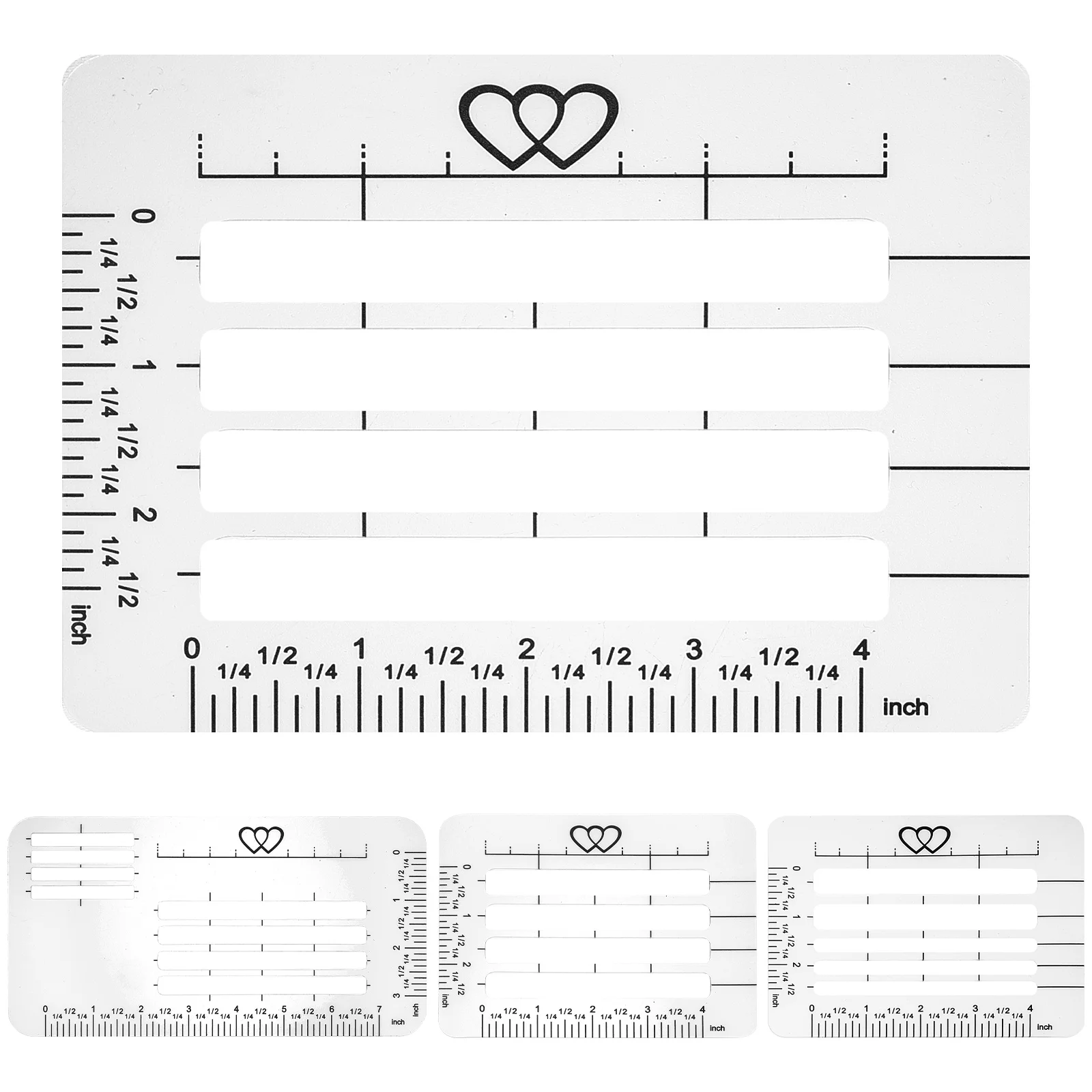 

4 Pcs Address Template Envelope Stencil Writing Practice Plastic Accurate Multi Functional School Supplies Storage Tools
