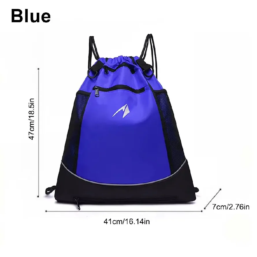1Pcs Durable Large Capacity Basketball Backpack Convenient Portable Drawstring Backpack Lightweight Gym Sports Bag Man