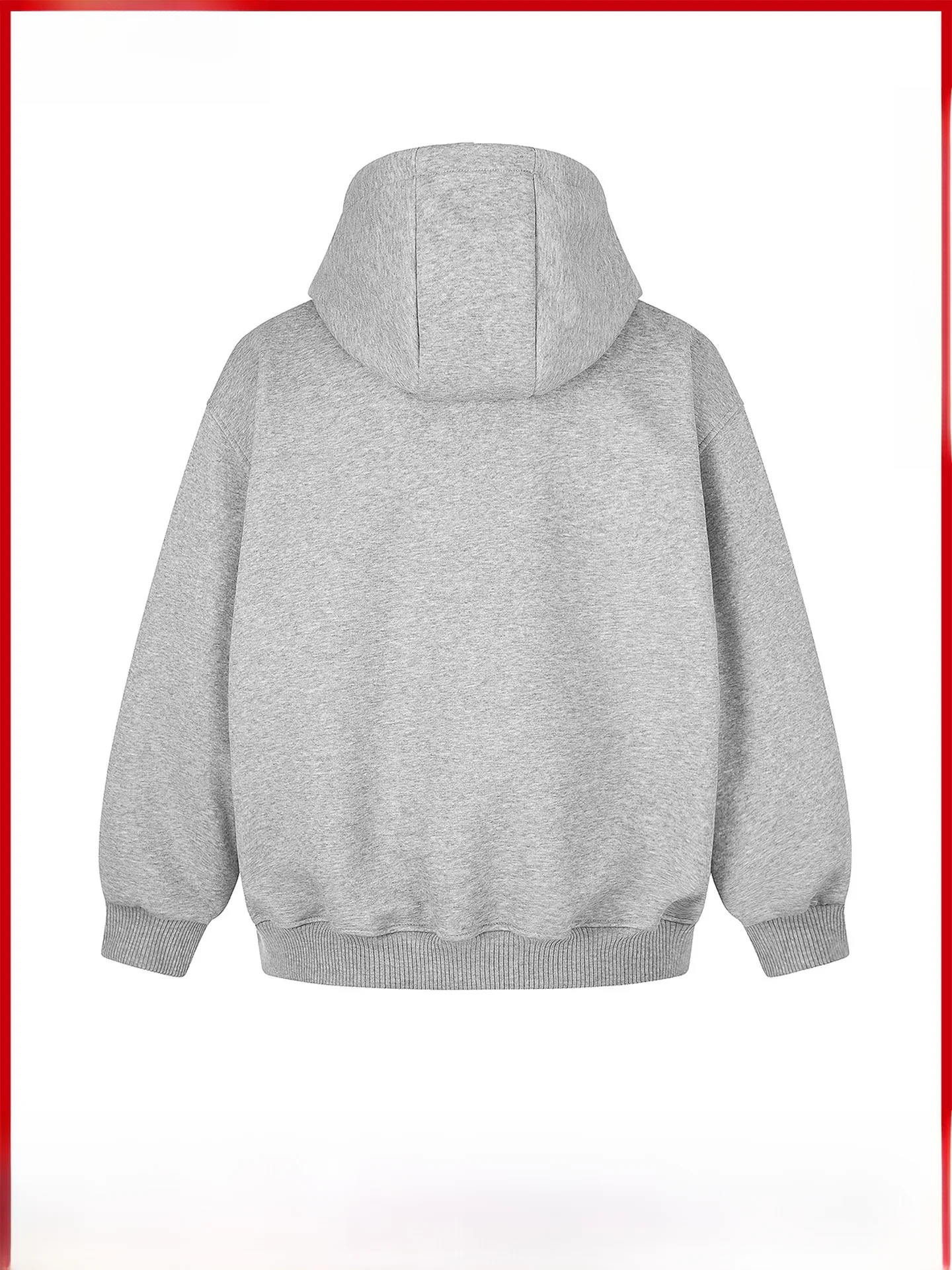 American Deconstructed Hoodie Men's Multi-Zip 470G Heavyweight Hooded Sweatshirt Functional Style Cleanfit Outerwear
