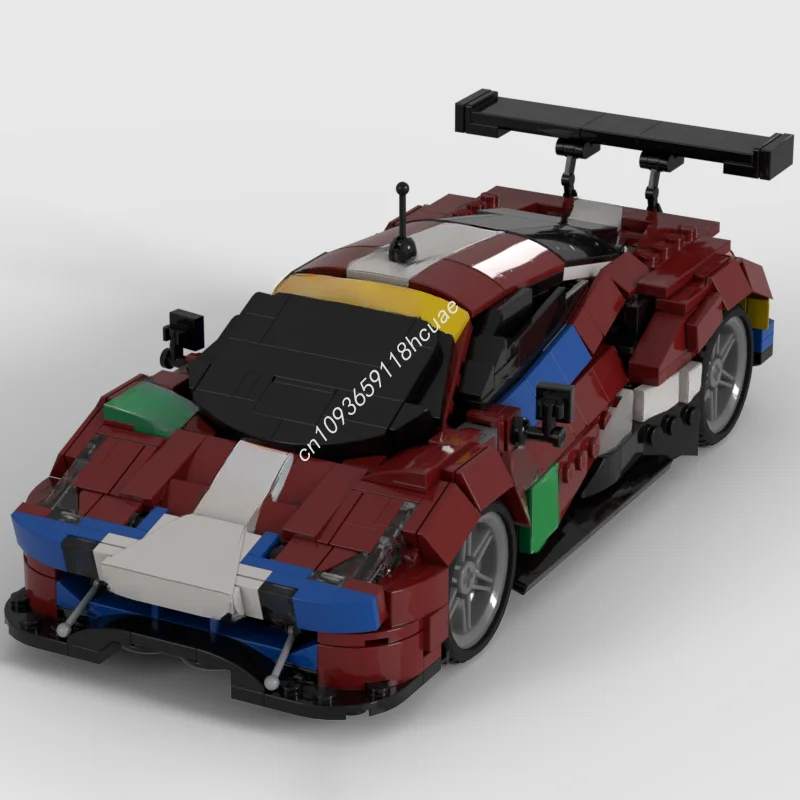 661 pièces MOC Ferrariesd GTE EVO Le Mans et modèle enseigne jouets de Construction blocs cadeau de noël Construction bricolage idée brique enfants