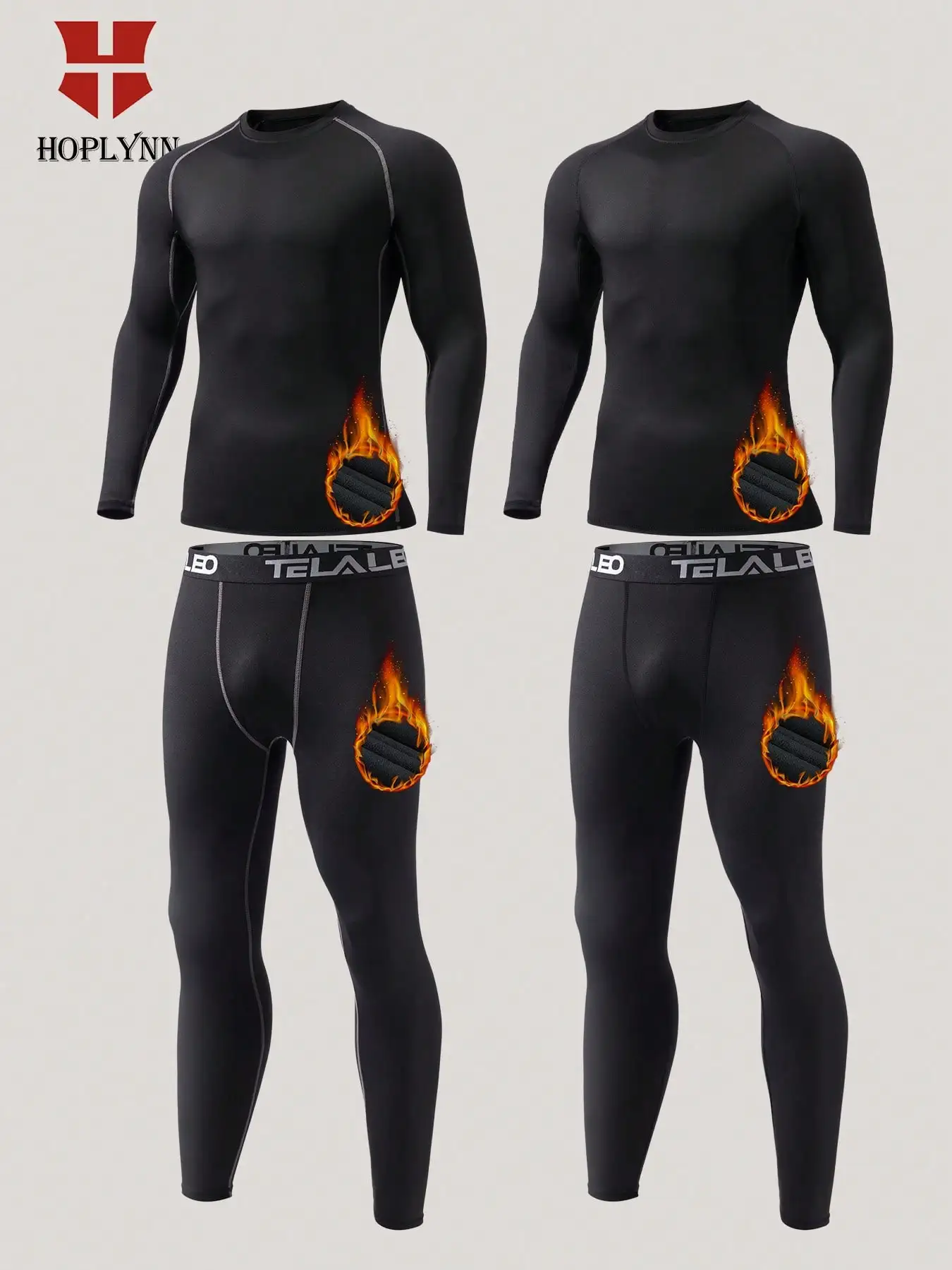 

Мужской комплект термобелья из 2 предметов - утепленные кальсоны на флисе для холодной погоды