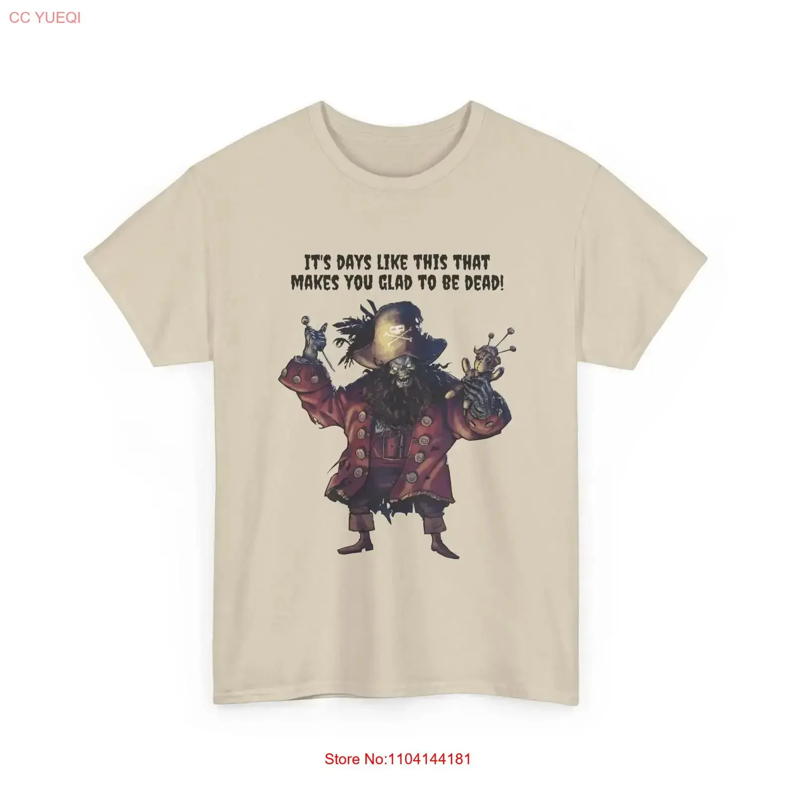 T shirt LeChuck Horror Monkey Island 100 cotton multicolor sizes S XL unisex long or short sleeves vintage Washed Versatile