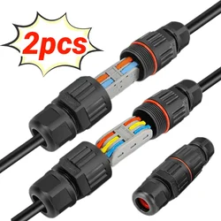 IP68 Waterproof Joint Wire Quick Connection Connector 2/3 Pin Solder Less LED Lamp Wiring Outdoor Rainproof Terminal New