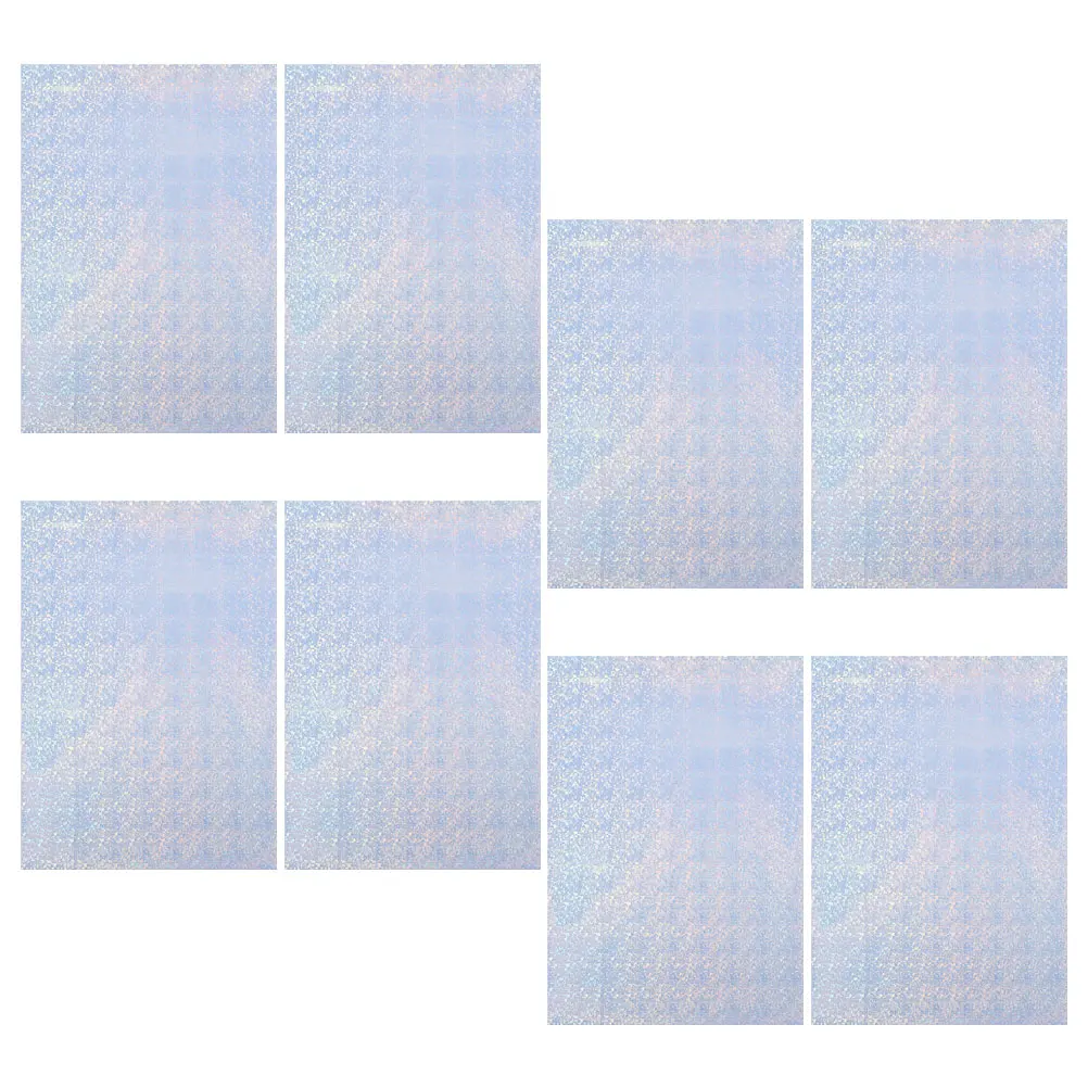 8pcs Waterproof A4 Colorful Radium Photo Paper Printer Smooth Surface Glossy Sheet Oil Resistant Office School Project Copy