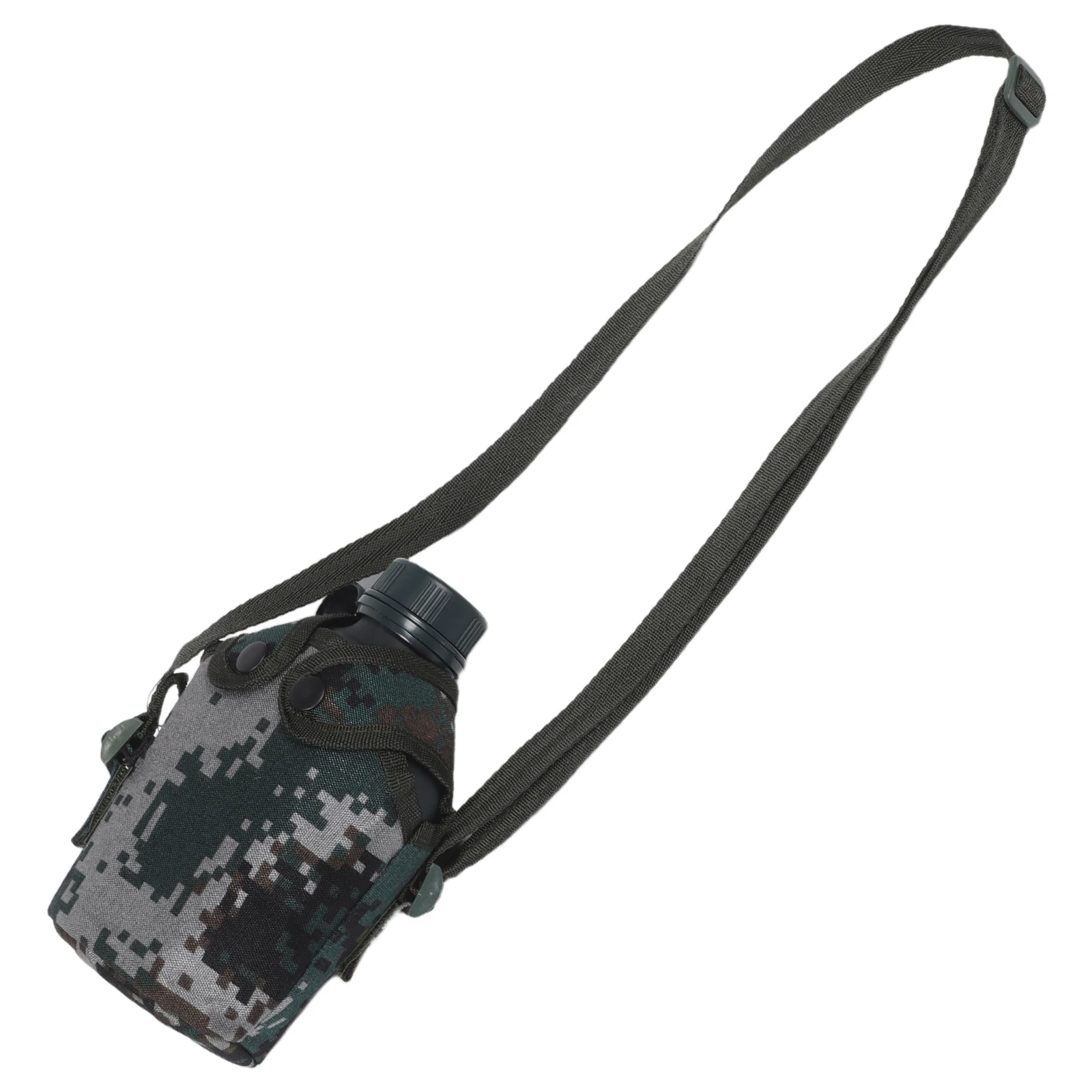 

1PC Outdoor Camouflage Kettle Stylish Aluminum Water Canteen Portable for Hiking Camping Fishing Hunting Backpacking Travel