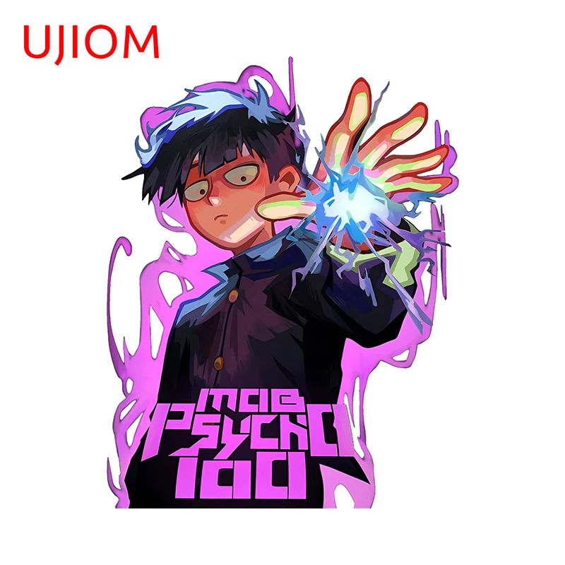 UJIOM Creative Colorful Mob Wall Stickers Attractive Anime Boy Tuya Decal Fashionable Waterproof Kitchen Cupboard Decoration
