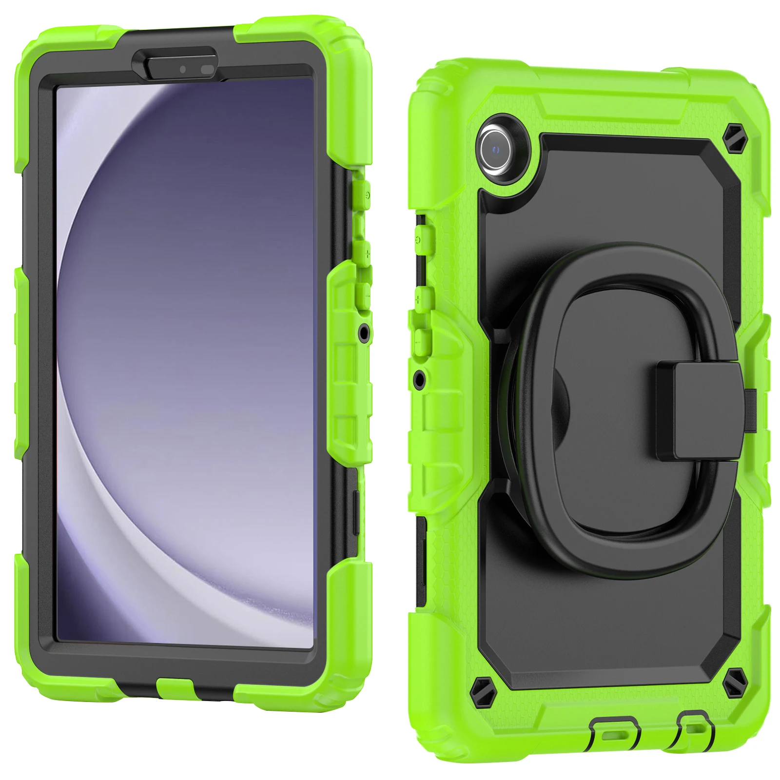 

Rotating Stand Heavy Duty Case For Samsung Galaxy Tab A9 2023 8.7inch SM-X110 X115 X117 With Handle Grip Armor Cover Shockproof