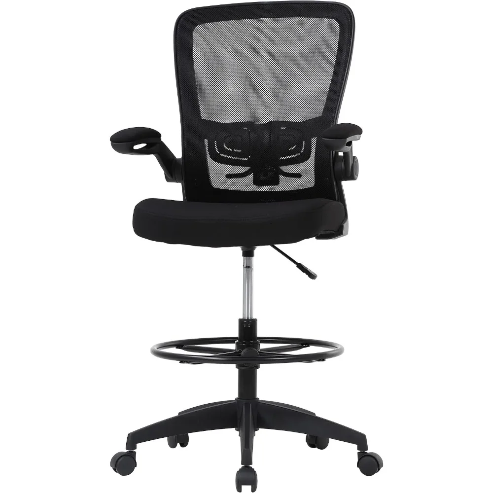 PayLessHere Ergonomic Drafting Chair Tall Office Chair High Adjustable Standing Desk Chair Lumbar Support Mesh Back Footrest