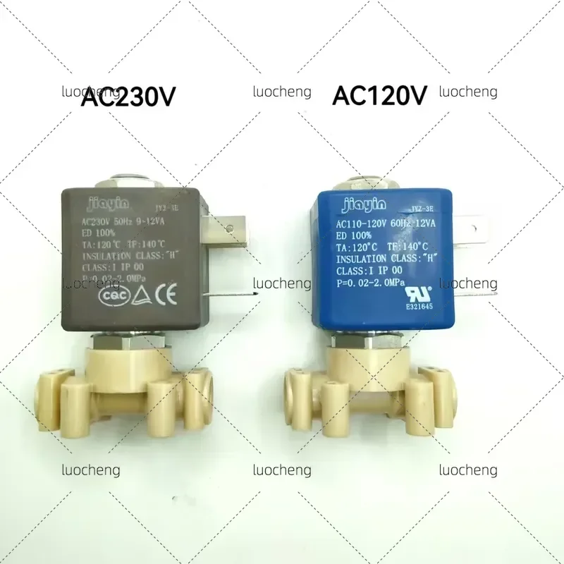 For Jiayin JYZ-3E 120V 220V Two-Way Solenoid Valve Coffee Machine Control Valve High Temperature Resistant Steam Valve
