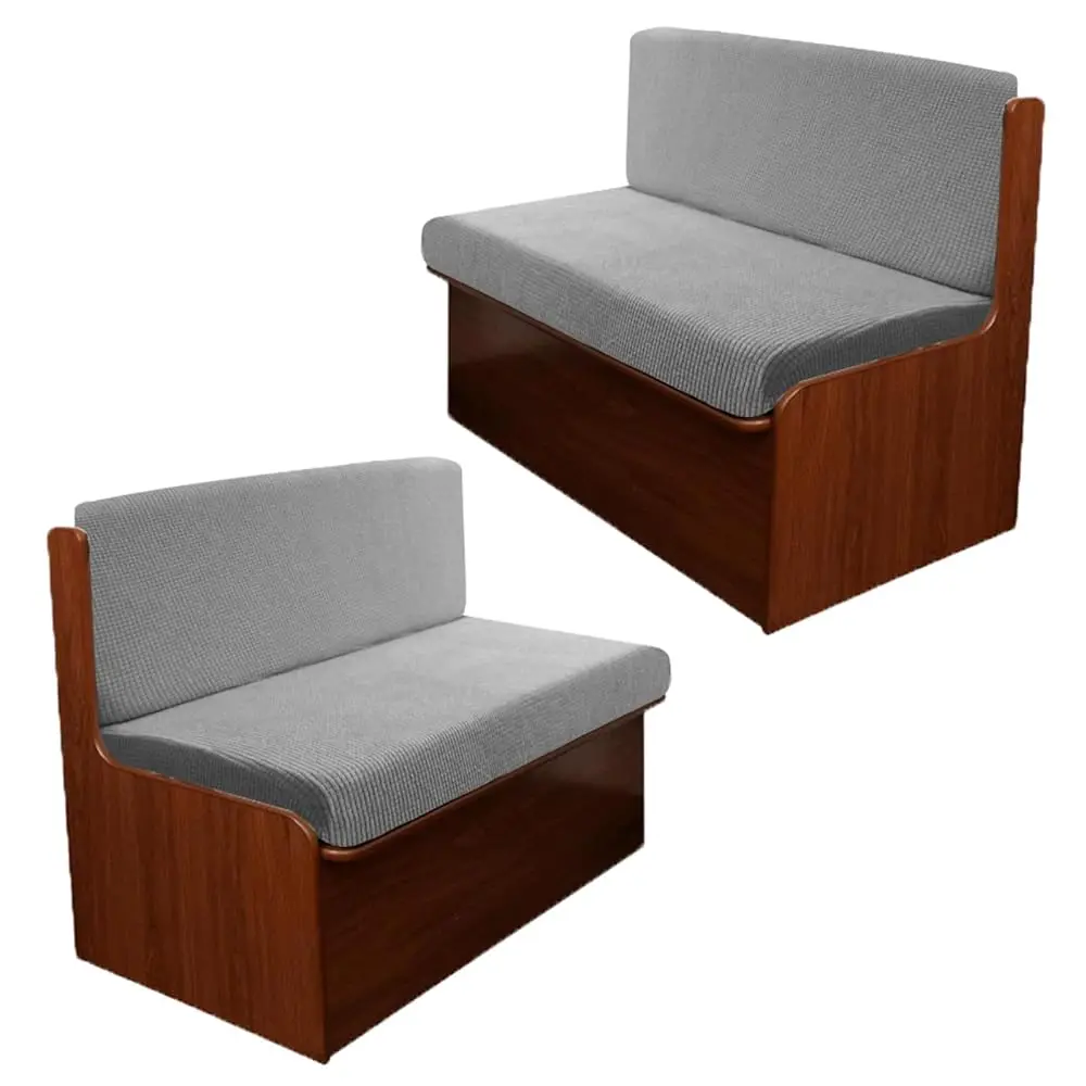 

4Pcs Rv Dinette Cushion Covers, Outdoor Sofa Covers Washable Seat Covers Furniture Protector Jacquard Stretchable Camper