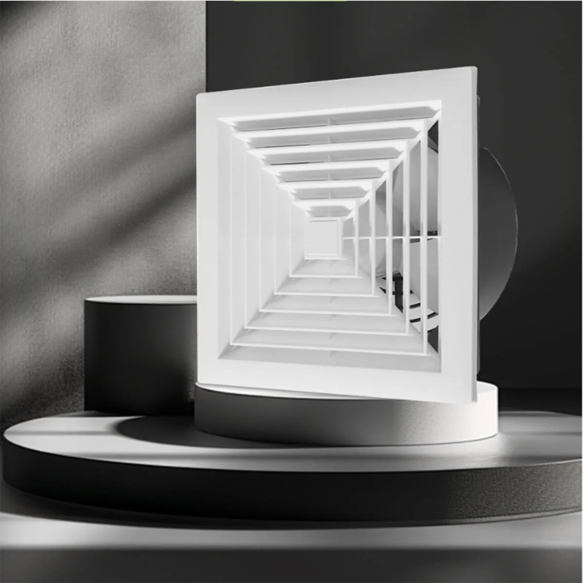 8/10/12" Ceiling Direct Discharge Exhaust Fan, Ultra Silent Ceiling Vent Fan for Kitchen Bathroom