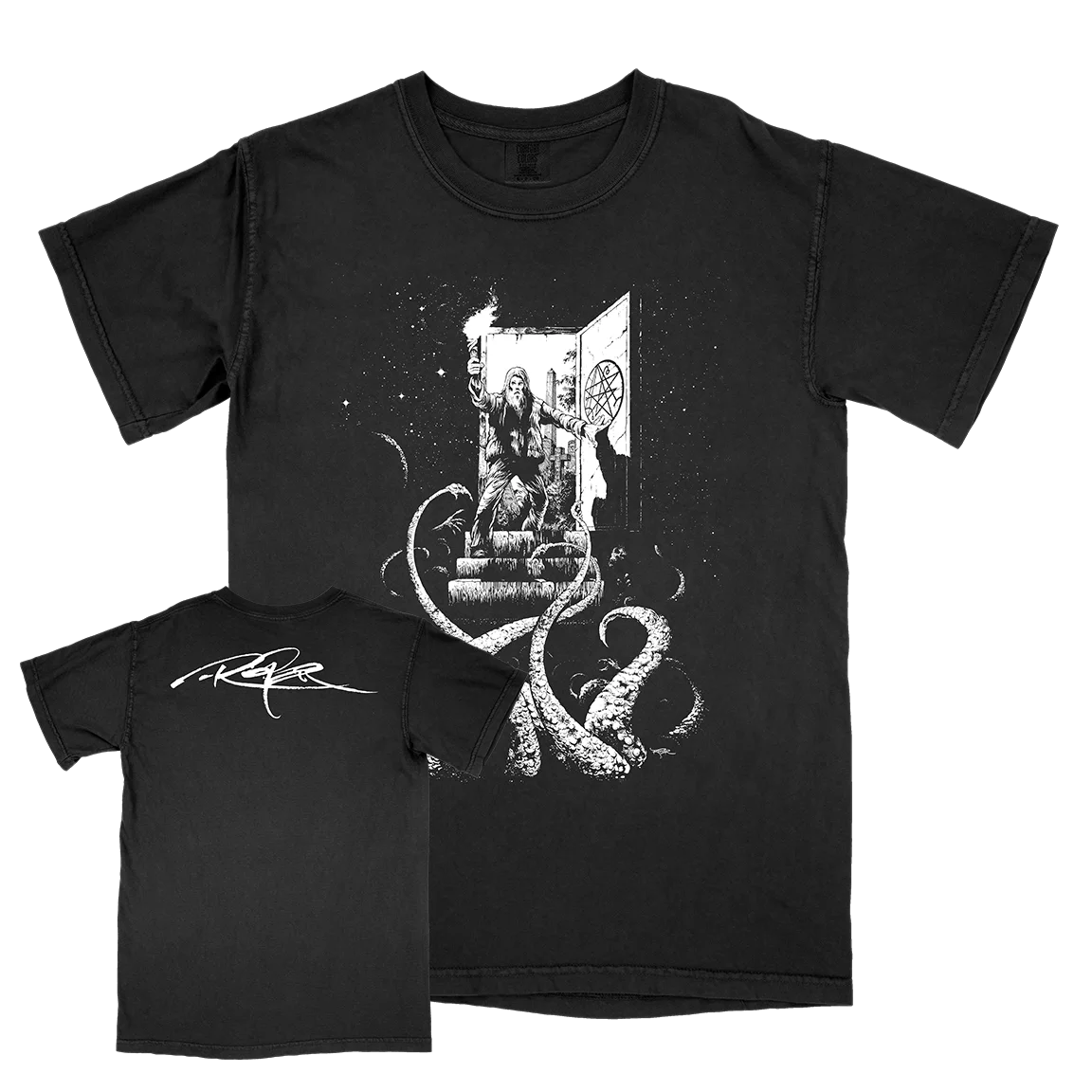 Футболка ARIK ROPER мужская хлопковая, эстетичная Черная Рубашка премиум-класса с принтом «гробница»