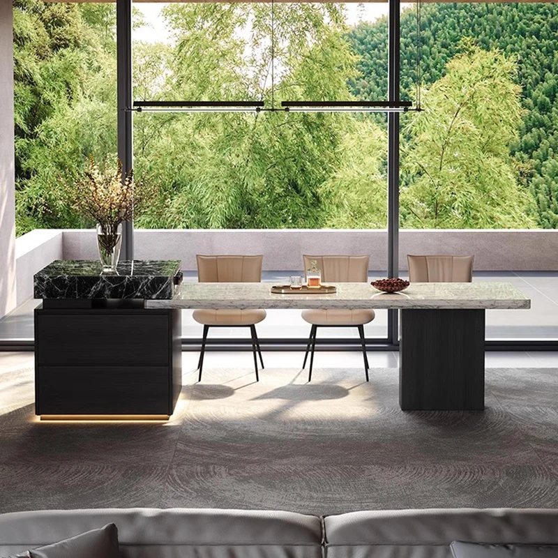 Islas De Cocina móviles De diseño con mesa De comedor, muebles De Isla De Cocina clásicos italianos elegantes De primera calidad