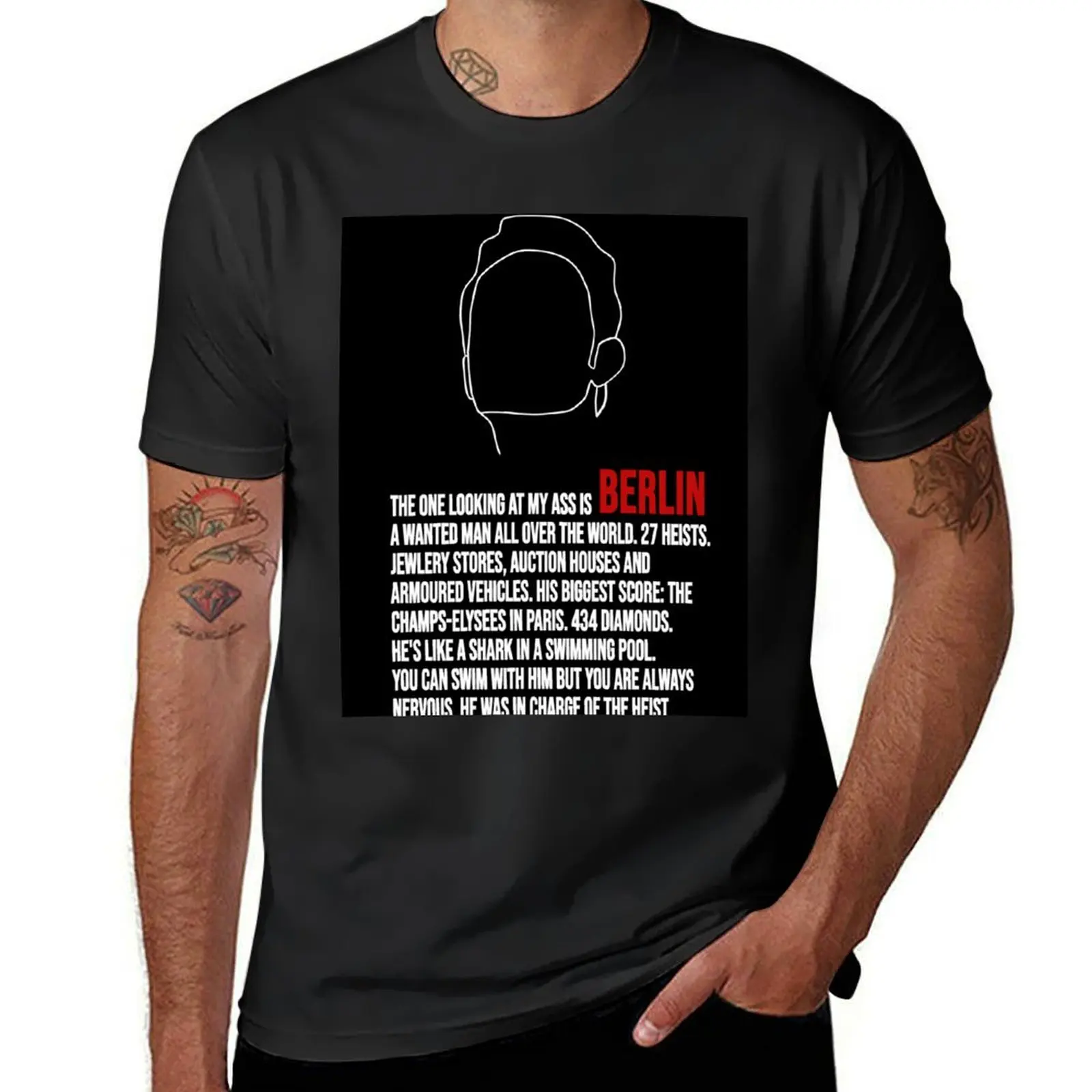 

Berlin House of Money T-Shirt sweat summer clothes boys whites heavyweight t shirts for men