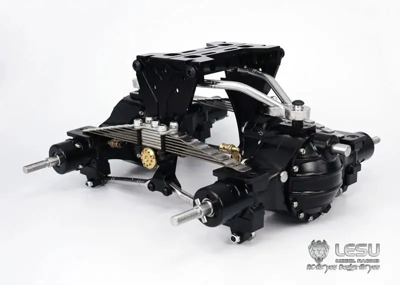 LESU 1/14 LKW-Hinterradaufhängung 9MM erhöht X-8015 FÜR Tamiya Draghead Mud Head, komplett aus Metall – Detail 4
